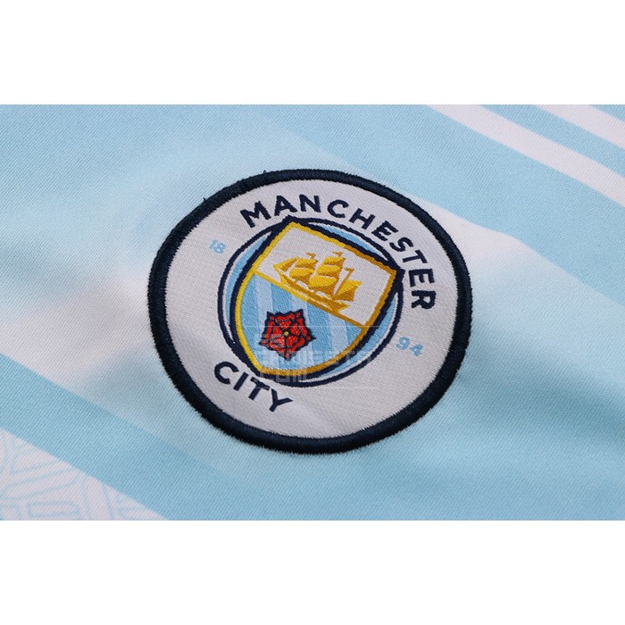 Chandal del Manchester City Manga Corta 2022 Azul - Haga un click en la imagen para cerrar